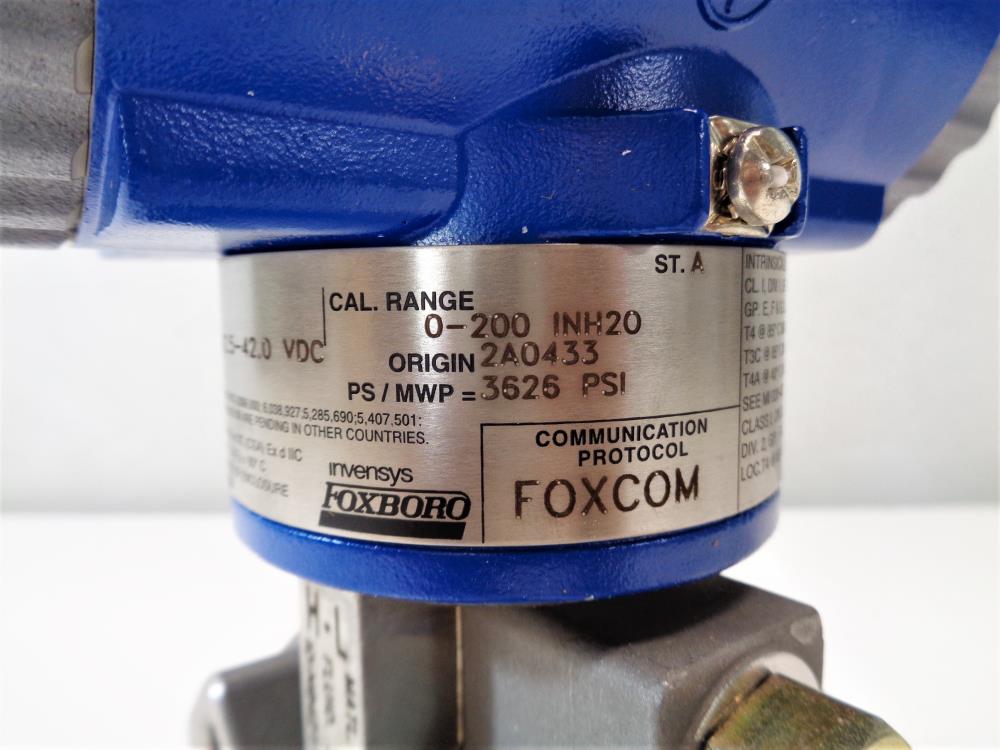 Foxboro 0 - 200 IN H2O Pressure Transmitter IDP10-D20B21F-M1L1